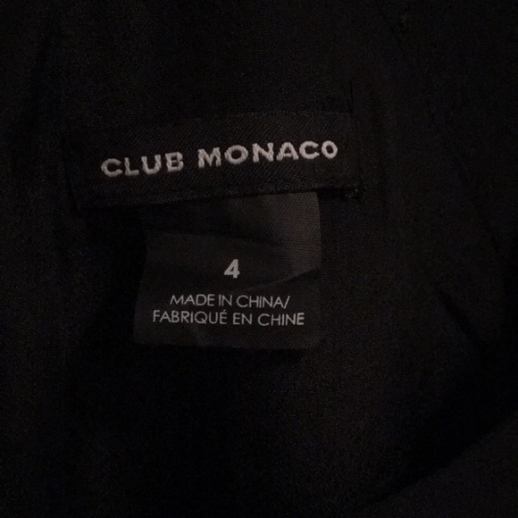 D350.Club Monaco Silk Swing Dress in Black - Picture 3 of 7